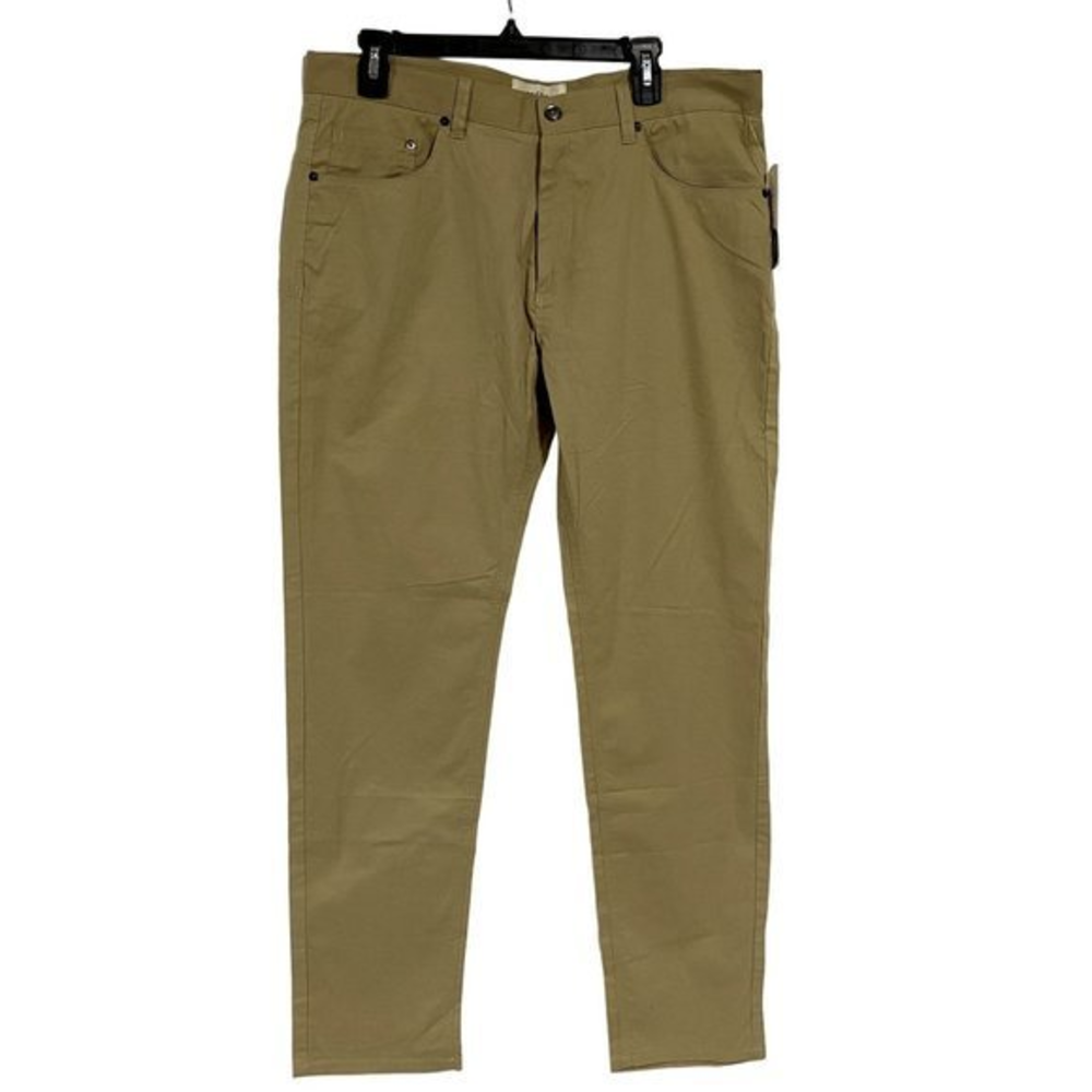 Stitch Fix WRK Work Rest Karma Leone 5-Pocket Pants Tan Men's Size 36‎ NWT